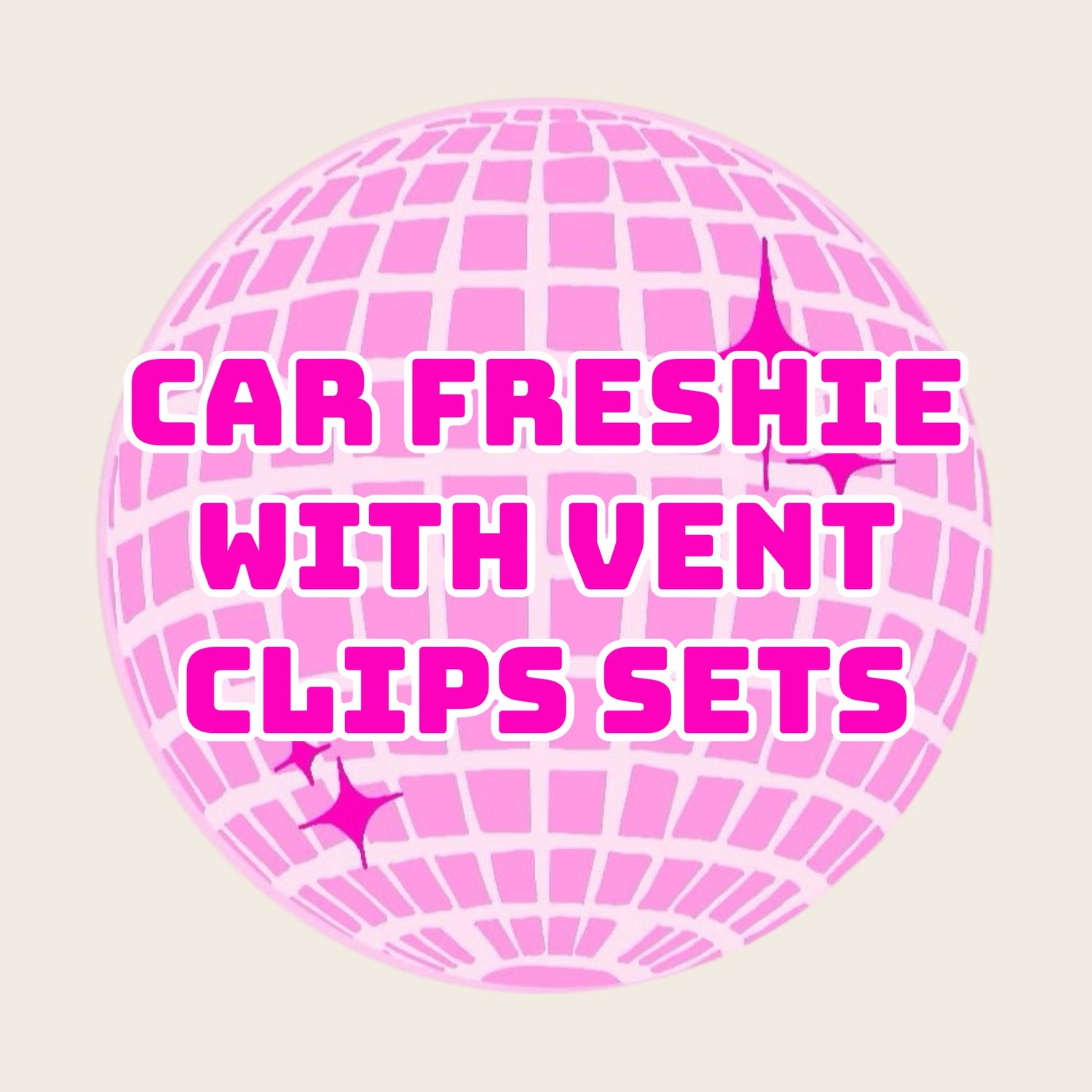 Car Freshie with Vent Clips Set