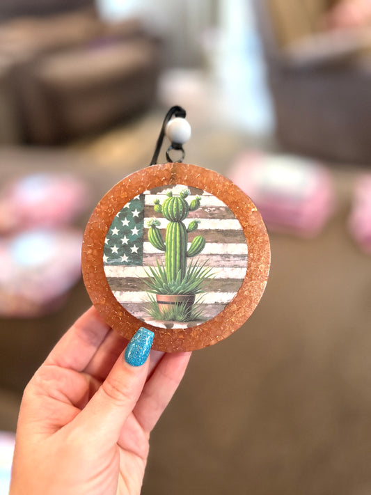 Cactus Large Car Freshie