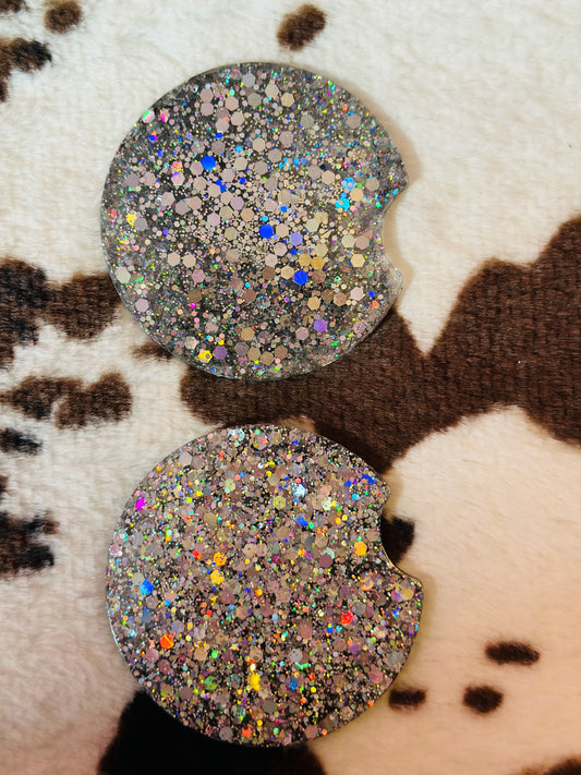 Small Resin Glitter coasters