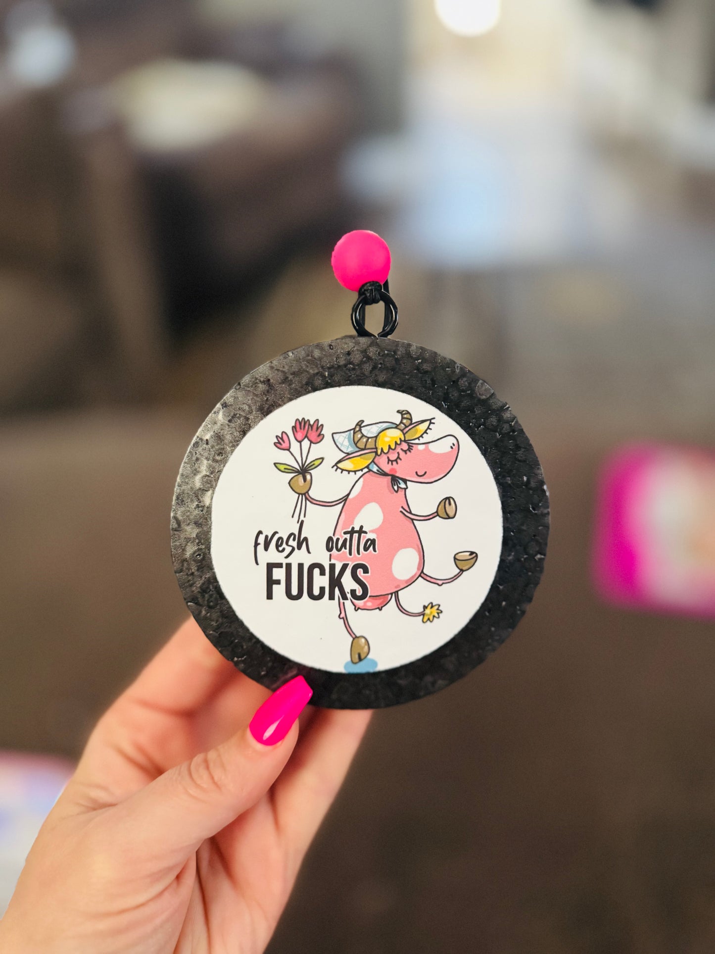 Fresh outta fucks Large Car Freshie