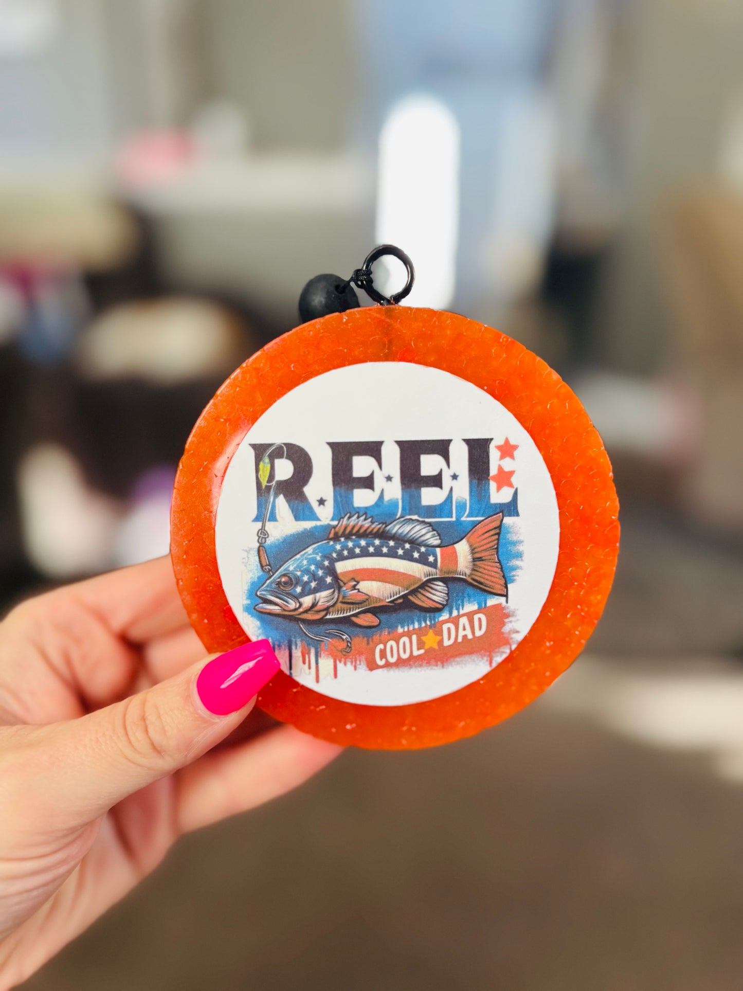 Reel cool dad Large Car Freshie