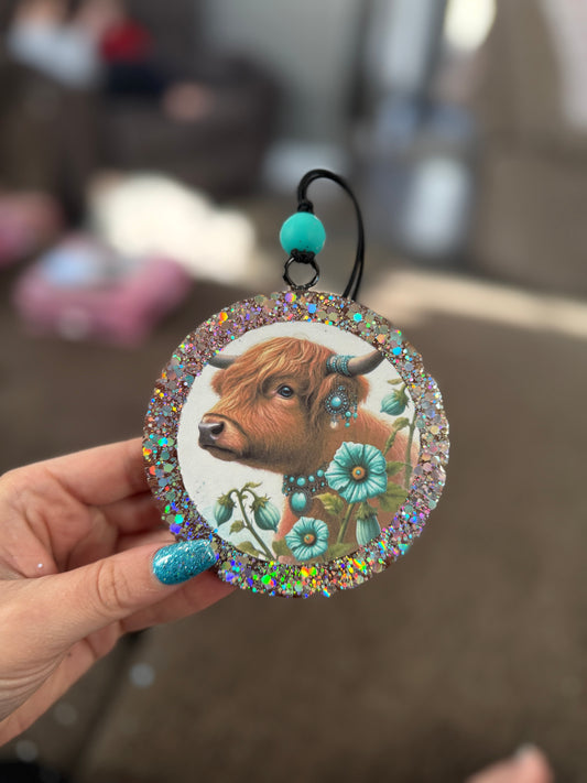 Highland Cow Large Car Freshie
